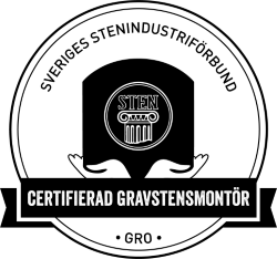 Certifierad Gravstensmontör